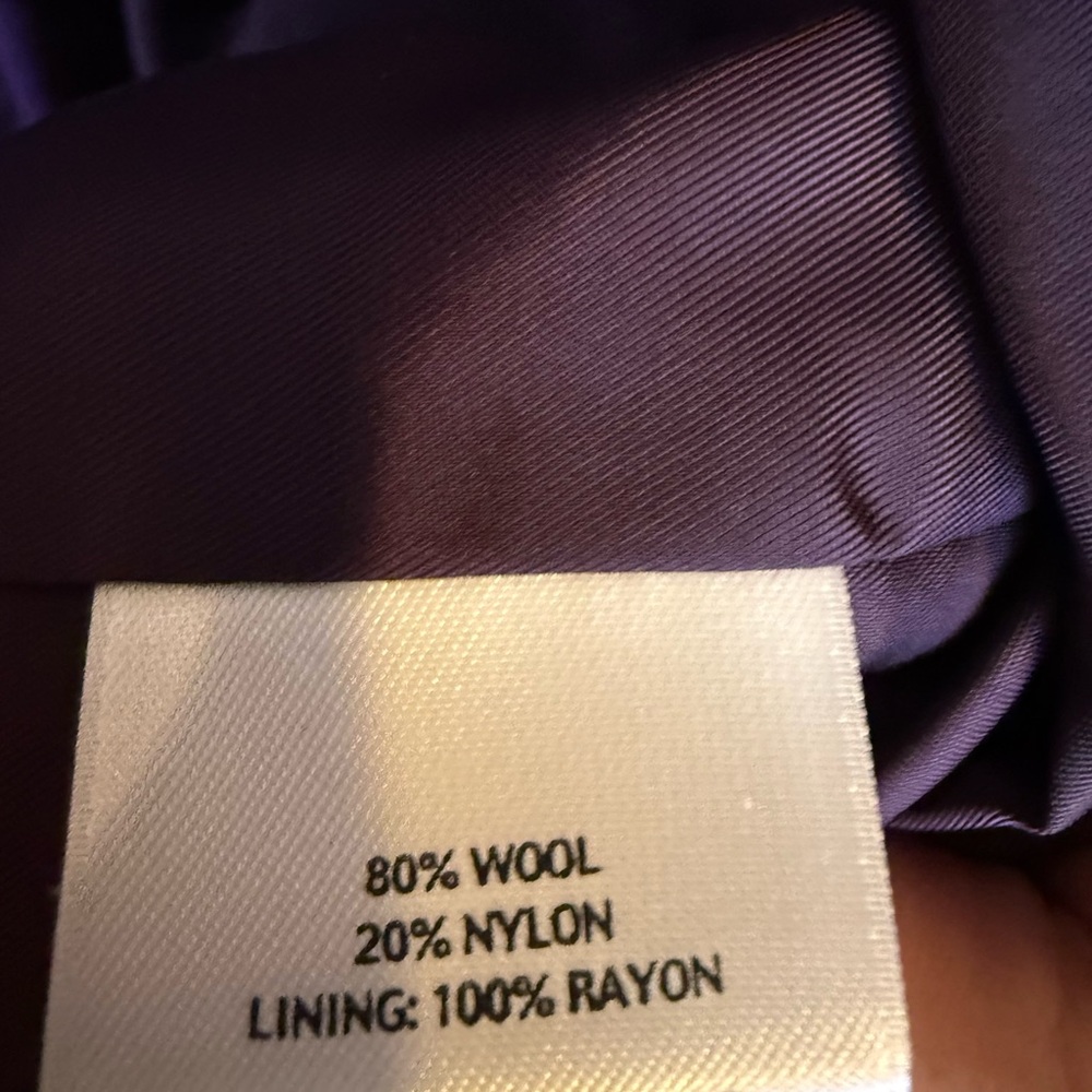Eileen Fisher Purple Teddy Jacket with Stand-Up Collar - Picture 3 of 9
